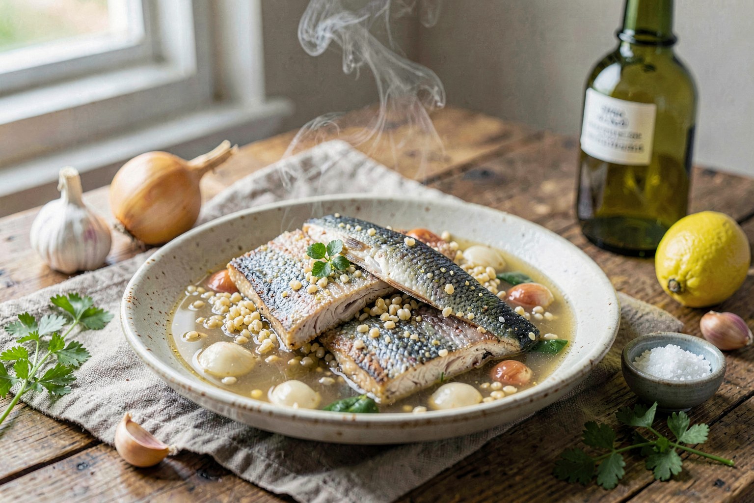 Aleppo Kishk Stew with Wild-Caught Trout