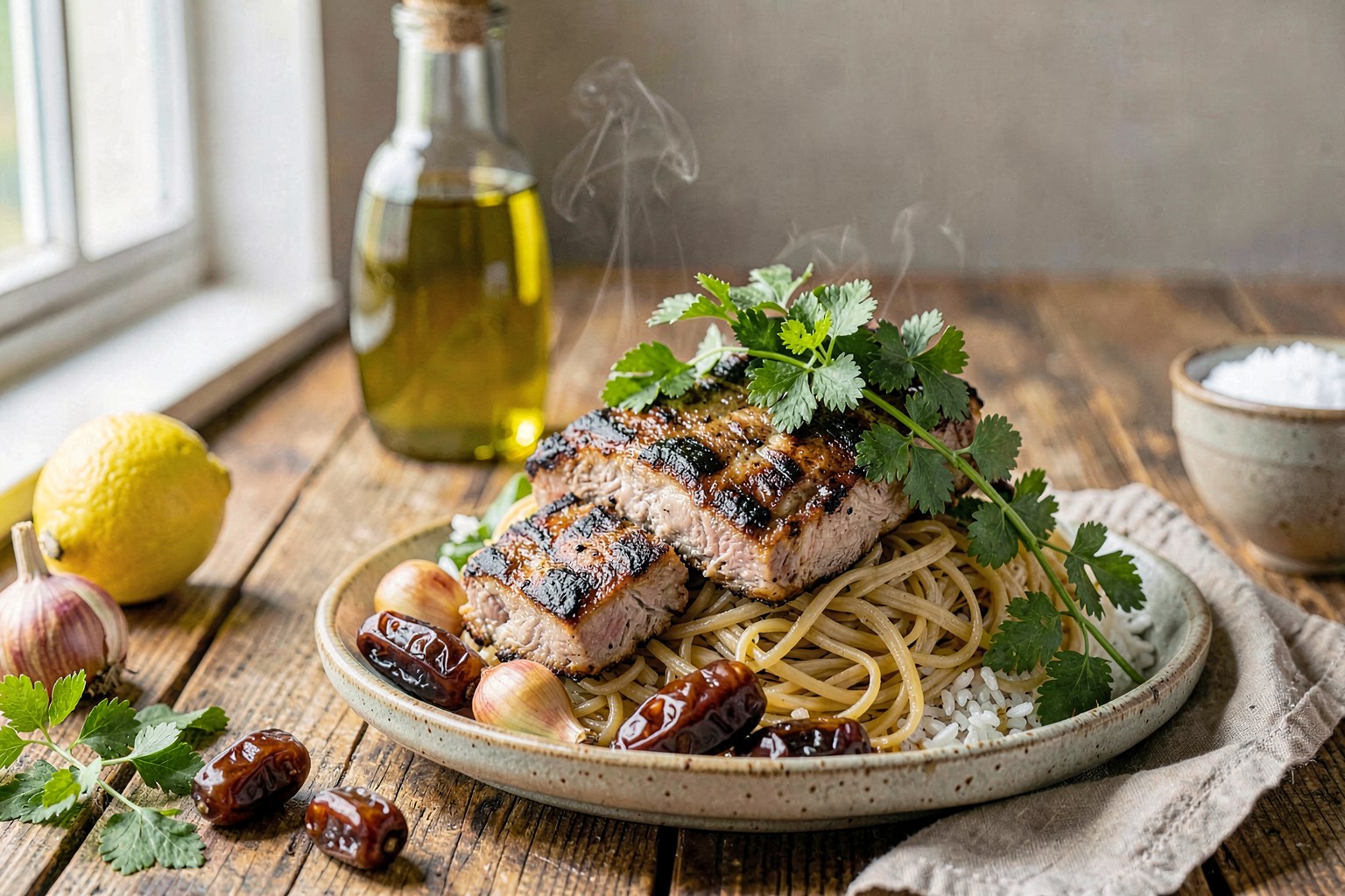 Grilled Grass-Fed Pork & Herb Bún Chả