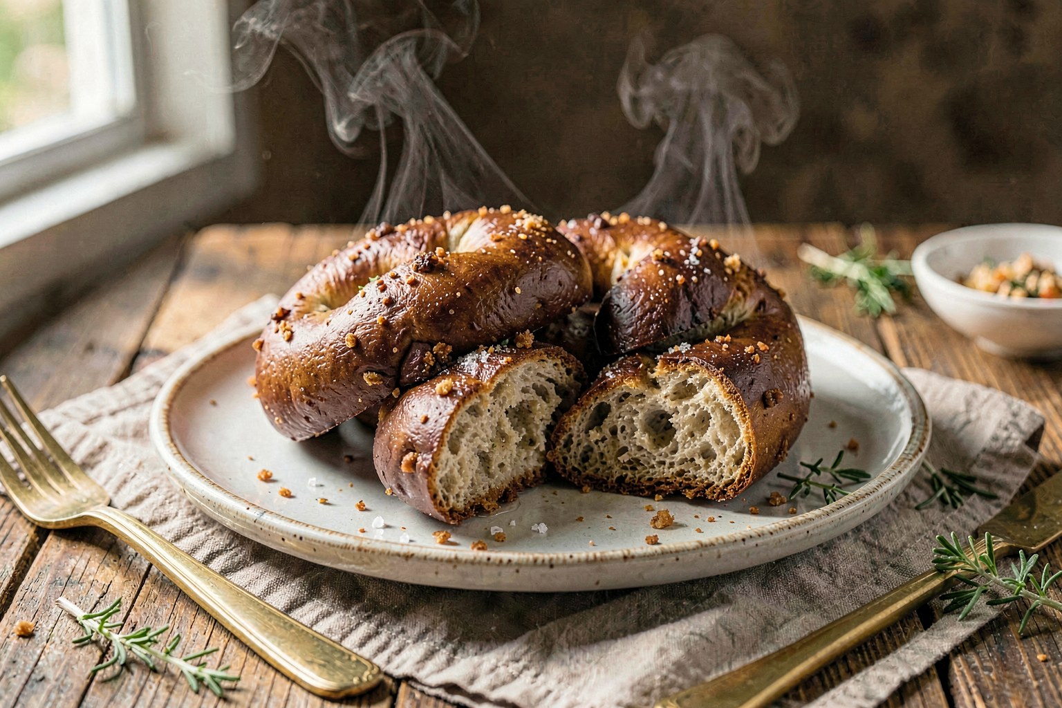 Soft German Pretzel Rolls (Weckla)