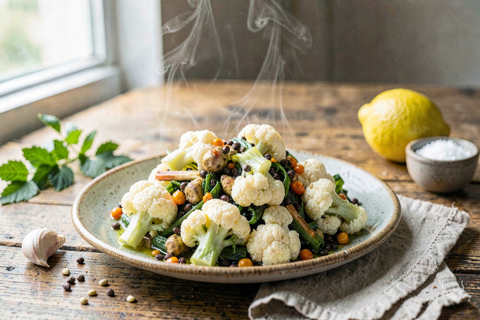 Cauliflower Mustard Seed Sabzi (Ayurvedic Modern)