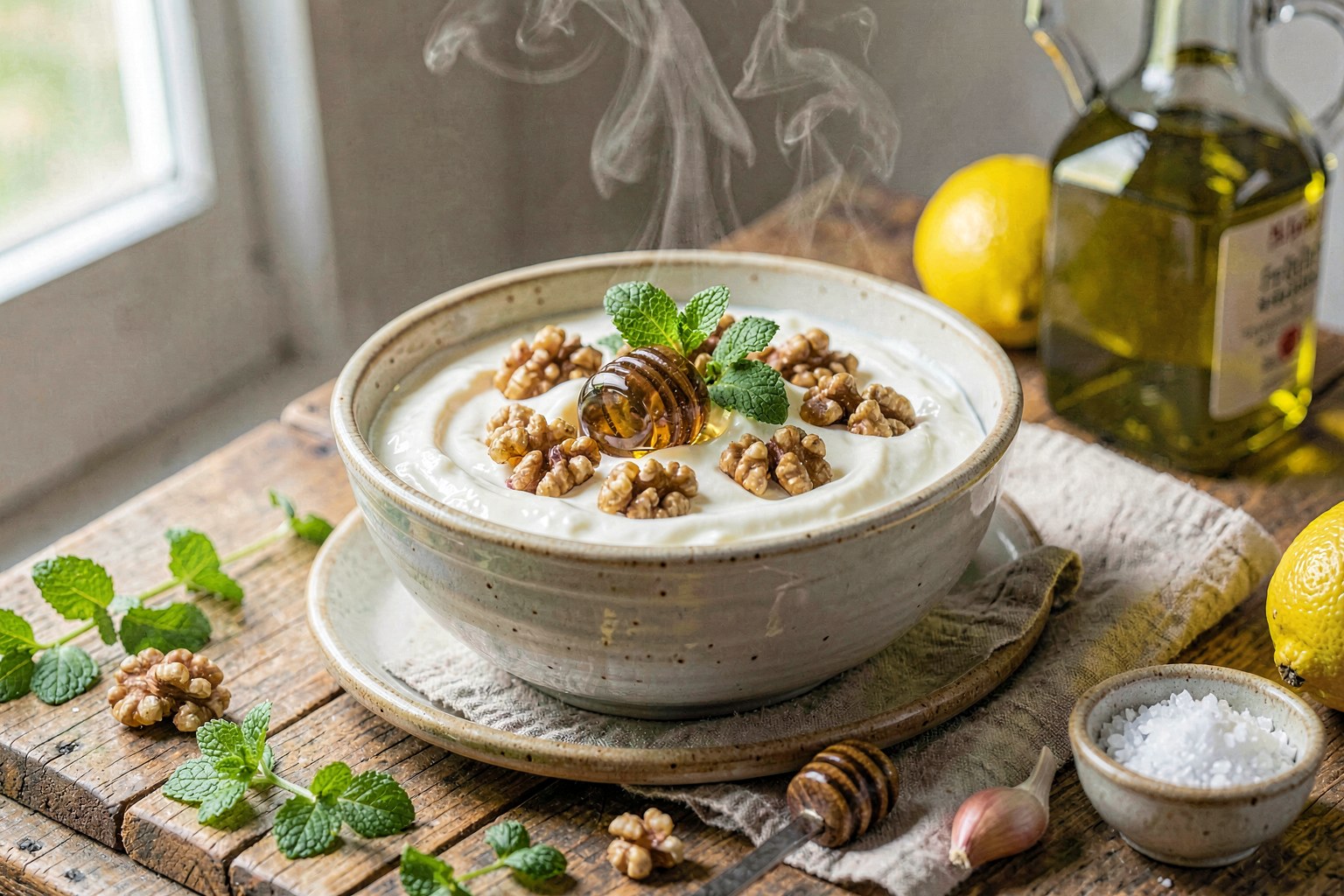 Cretan Yogurt, Honey and Walnuts