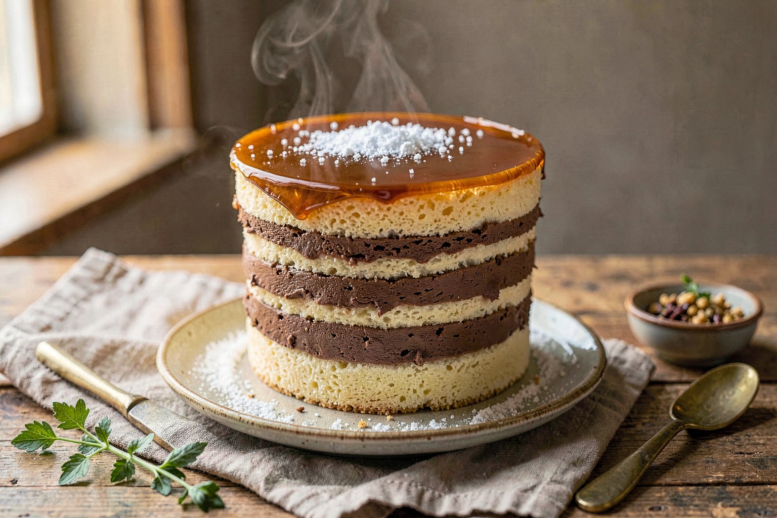 Classic Dobos Torta (Hungarian Caramel Layer Cake)