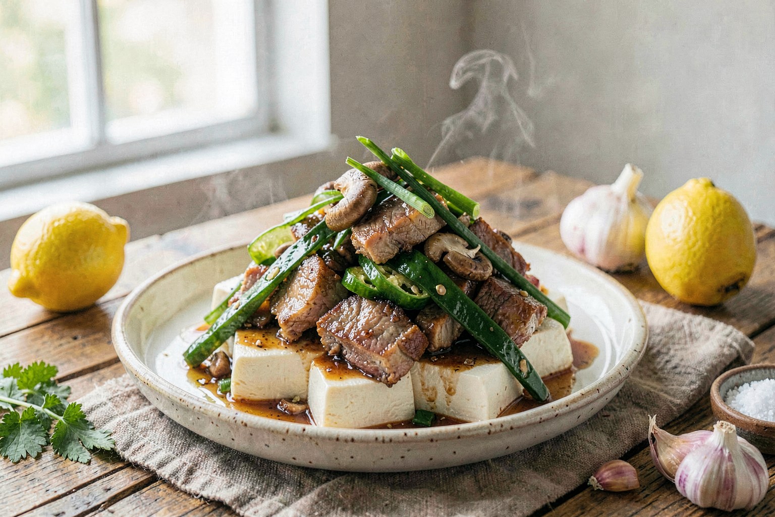 Okinawan Goya Champuru with Pastured Pork and Bitter Melon