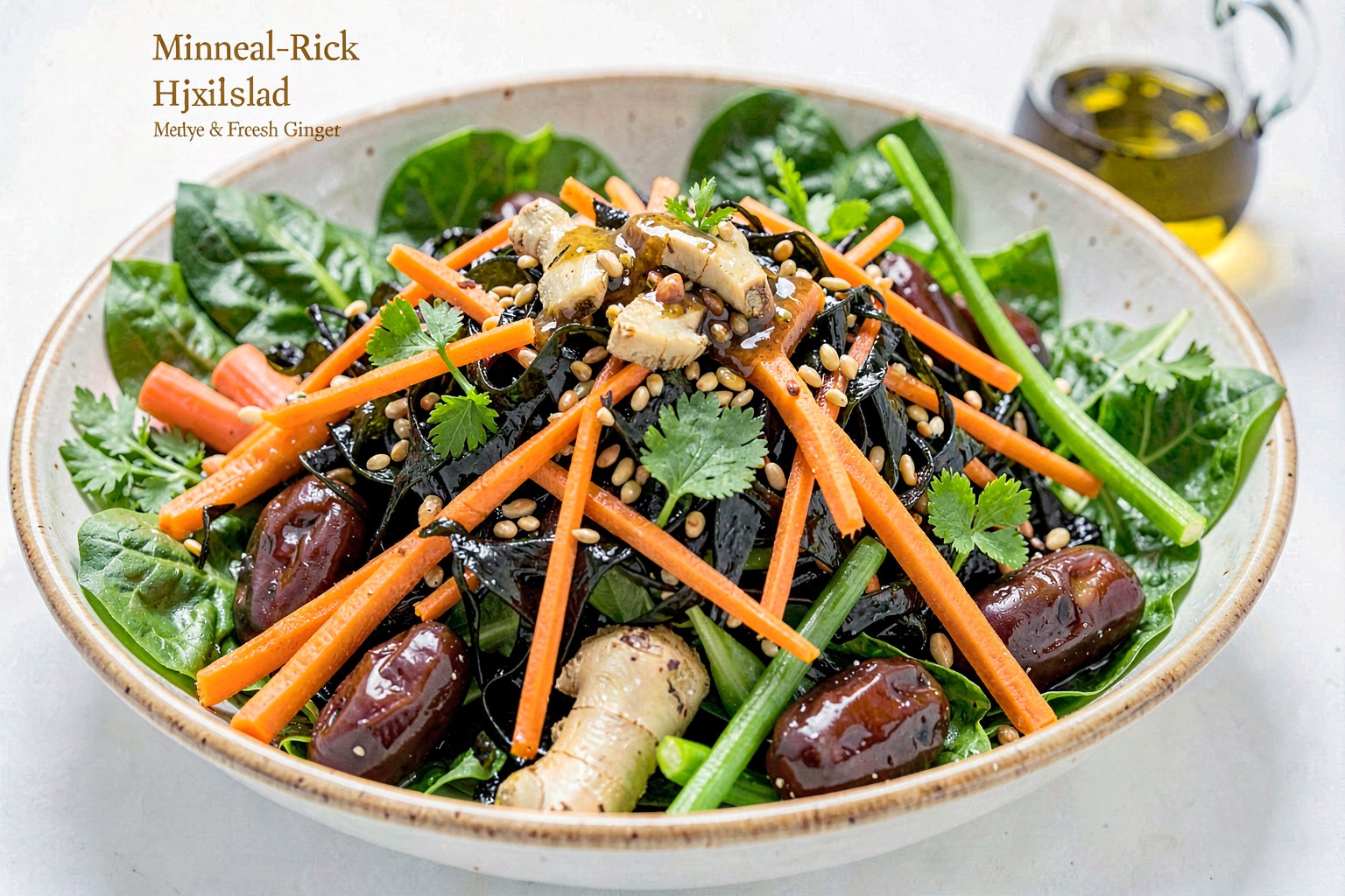 Mineral-Rich Hijiki Salad with Matchstick Carrots & Fresh Ginger