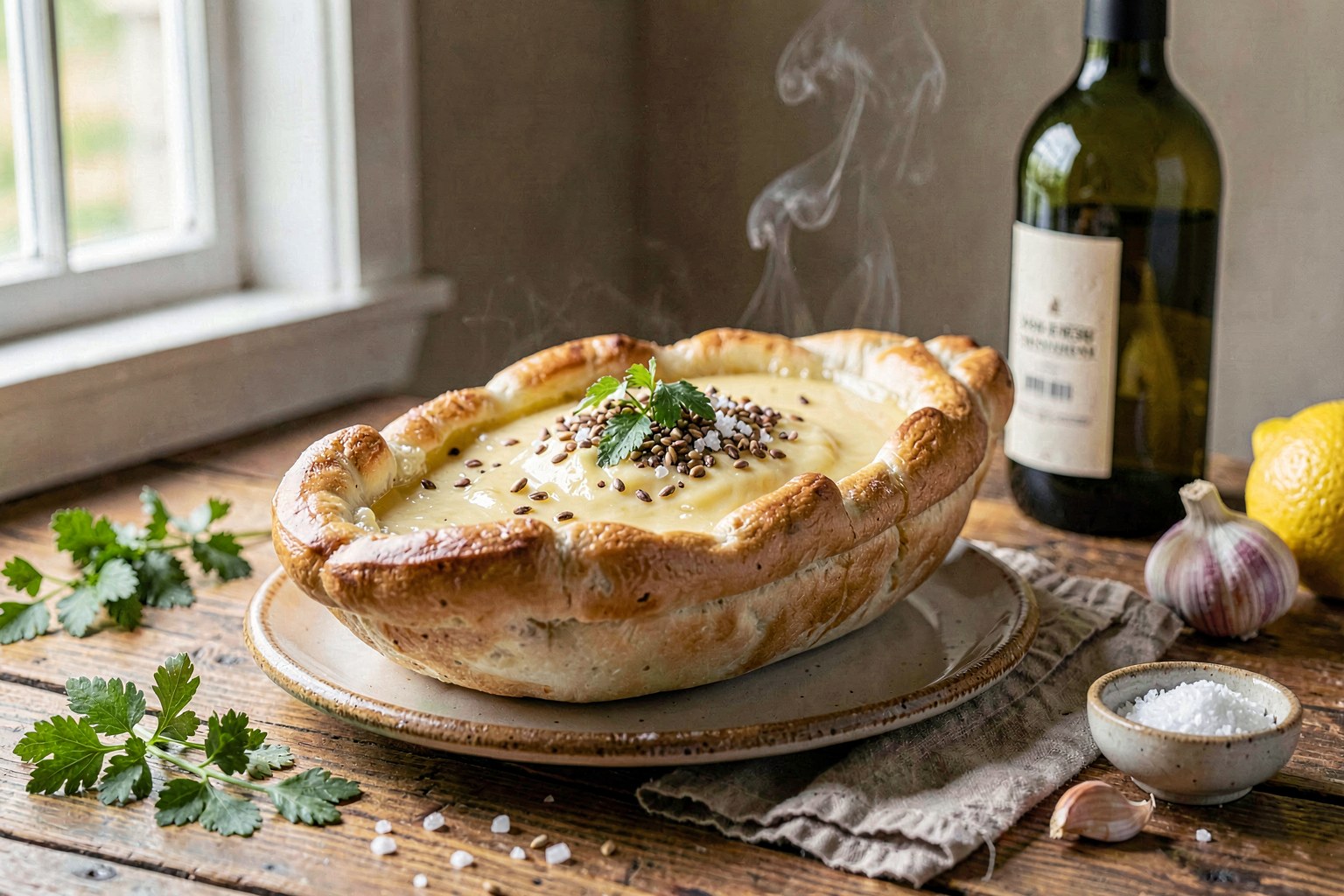 Farm-Fresh Adjaruli Khachapuri: The Molten Cheese Boat