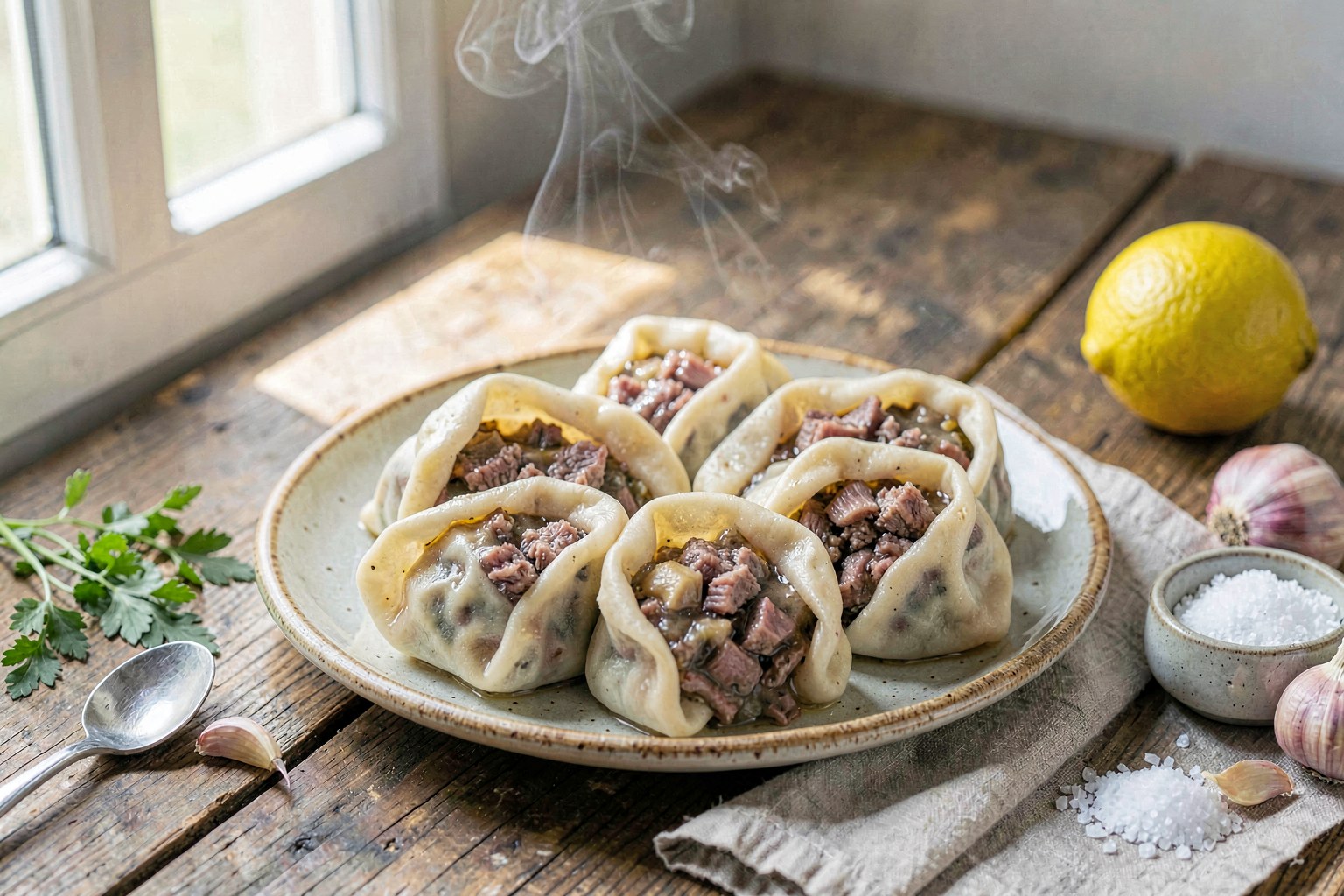 Georgian Khinkali with Grass-Fed Beef & Pastured Pork