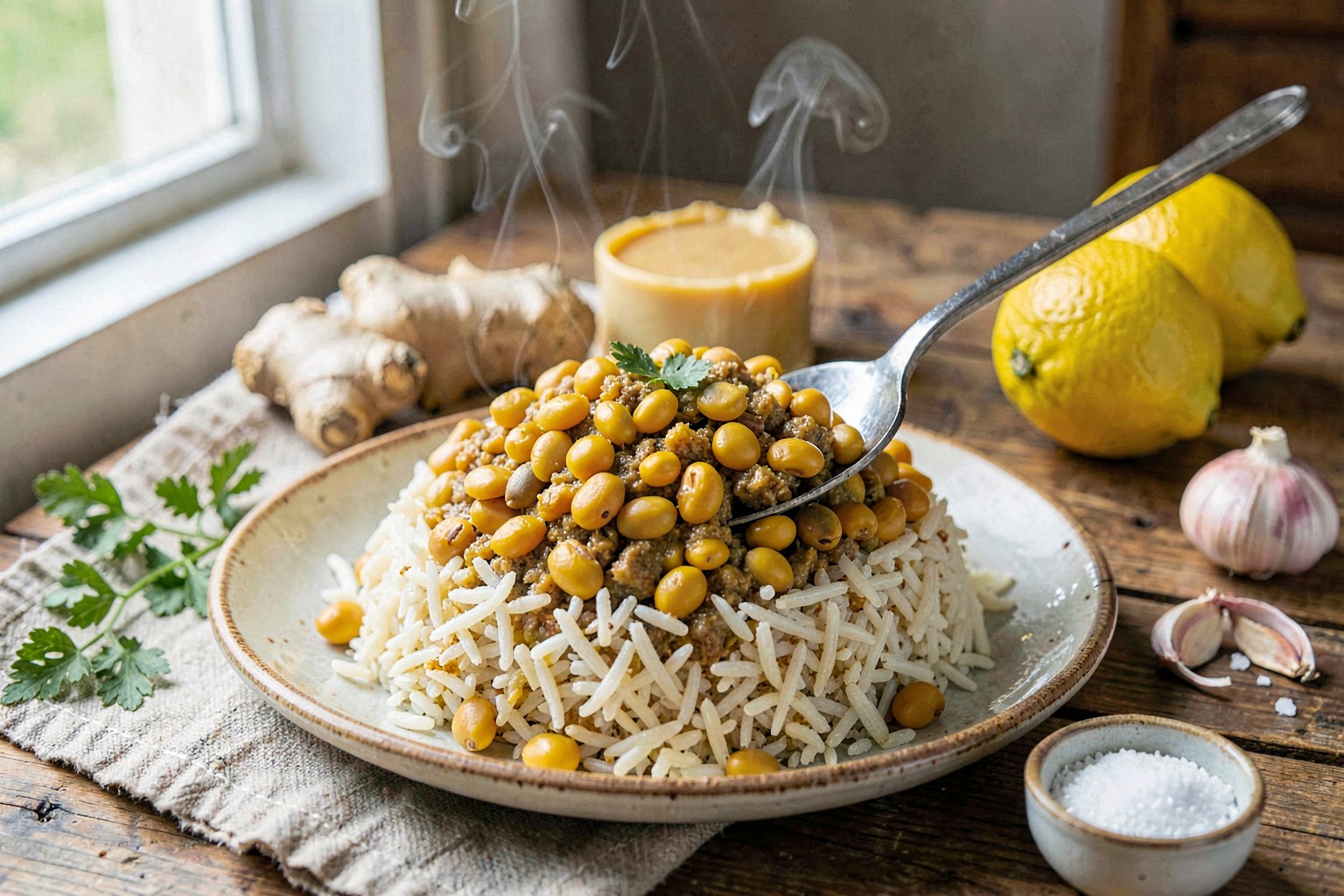 Golden Reset Kitchari: Mung Dal & Basmati with Turmeric and Pastured Ghee