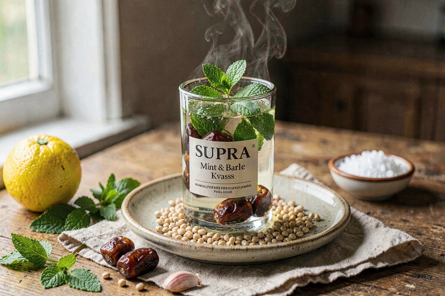 Georgian Supra Mint & Barley Kvass
