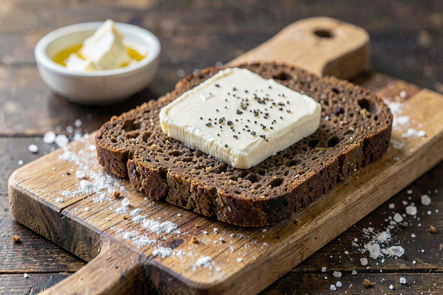 Roggenbrot mit Butter