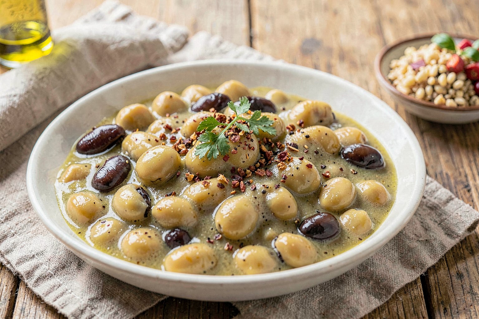 Sardinian Fava al Purgatorio (Blue Zone Style)