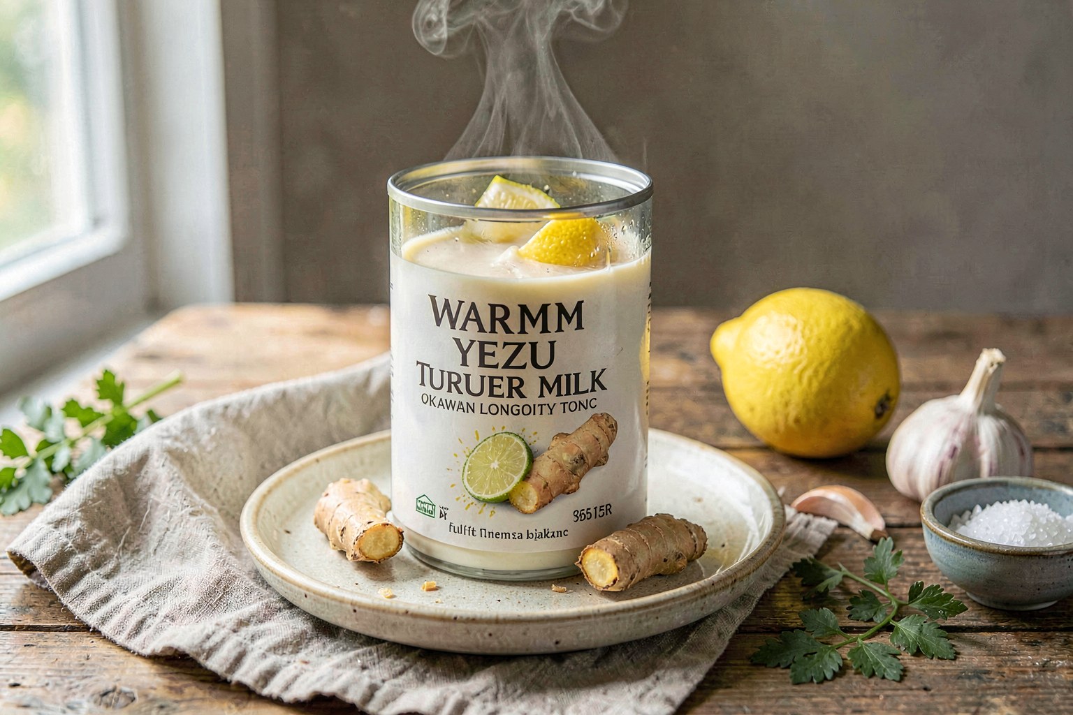 Warm Yuzu Turmeric Milk (Okinawan Longevity Tonic)